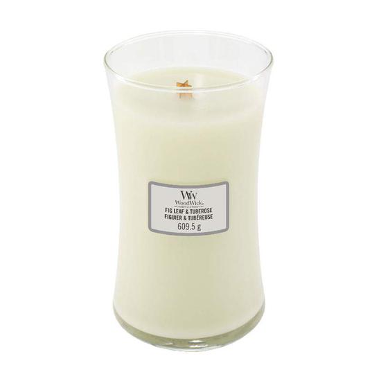 WoodWick Fig Leaf & Tuberose Large Candle