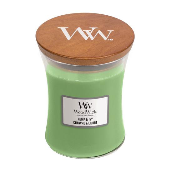 WoodWick Hemp & Ivy Medium Jar Candle 275g