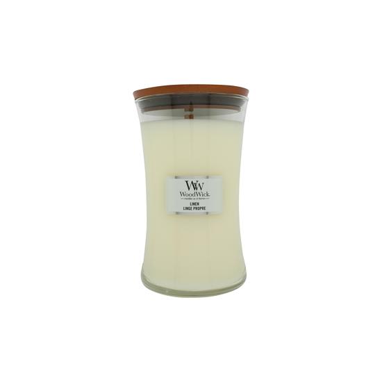 WoodWick Hourglass Scented Candle Linen