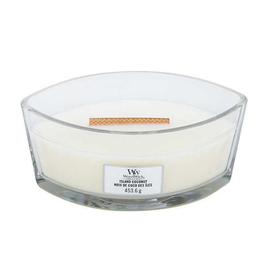 WoodWick Island Coconut Ellipse Candle