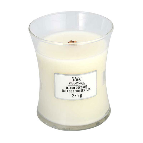 WoodWick Island Coconut Medium Jar Candle