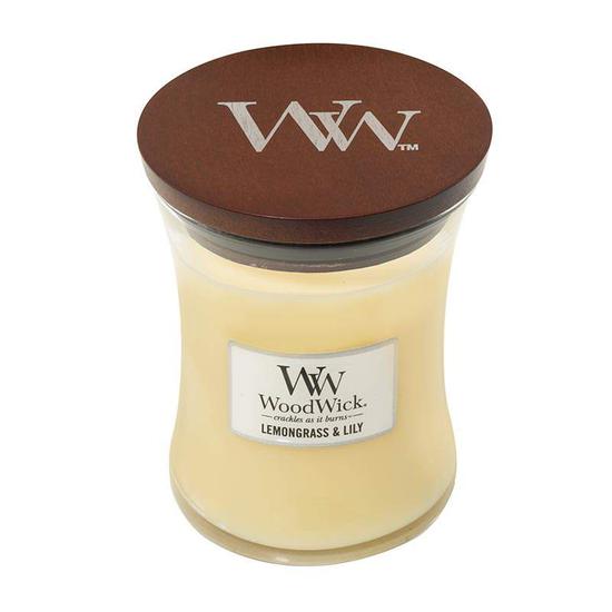 WoodWick Lemongrass & Lily Medium Jar Candle
