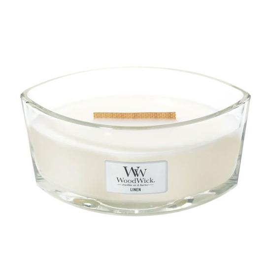 WoodWick Linen Ellipse Candle