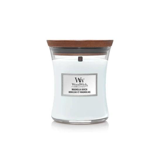 WoodWick Magnolia Birch Medium Hourglass Candle