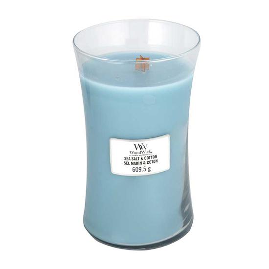 WoodWick Salt & Cotton Large Jar Candle 609.5g