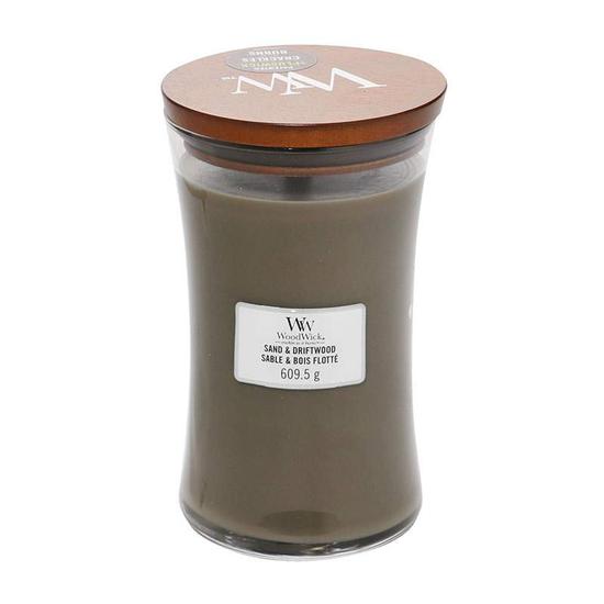 WoodWick Sand & Driftwood Large Jar Candle