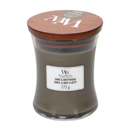 WoodWick Sand & Driftwood Medium Jar Candle