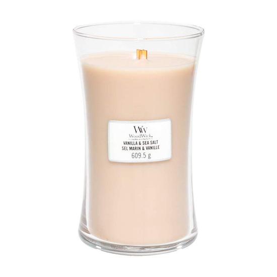 WoodWick Sea Salt Vanilla Large Jar Candle