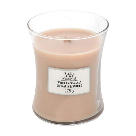 WoodWick Sea Salt Vanilla Medium Jar Candle