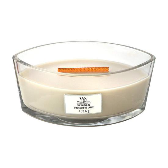 WoodWick Warm Wool Ellipse Candle