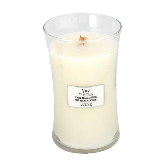 WoodWick White Tea & Jasmine Large Jar Candle
