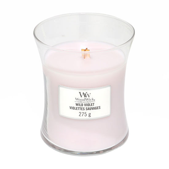 WoodWick Wild Violet Medium Jar Candle