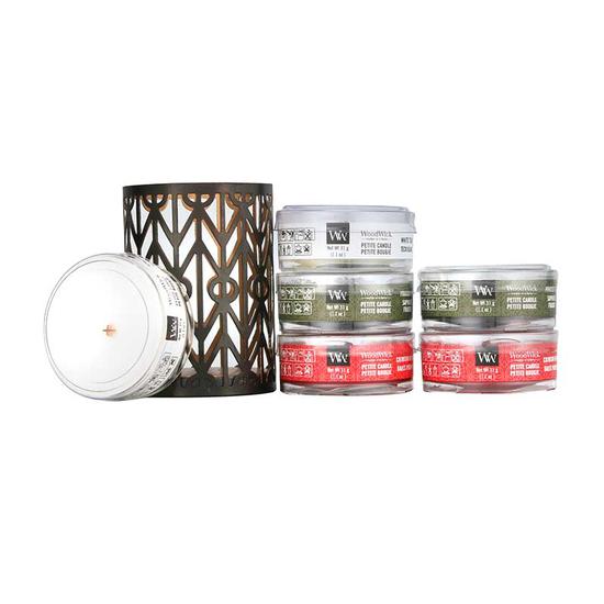 WoodWick Woodland Petite Candle Deluxe Gift Set 6x31g