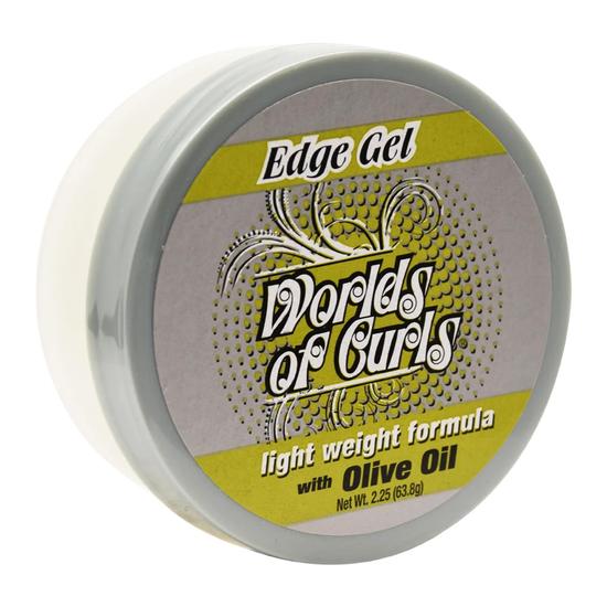 World Of Curls Edge Gel With Olive Oil 2.25oz