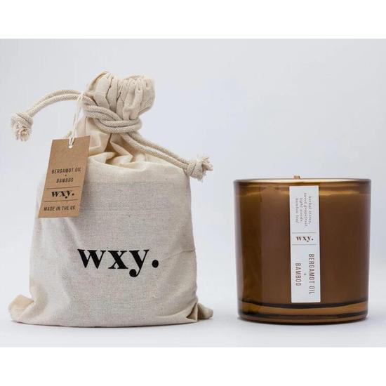 wxy. Big Amber Bamboo + Bergamot Oil Candle