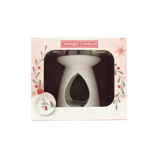 Yankee Candle Wax Melt Warmer Gift Set Ceramic Wax Melt Burner + Wax Melts 3 x 28g