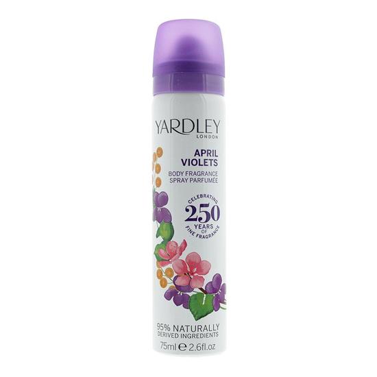 Yardley April Violets Deodorising Body Fragrance 75ml For Her 75ml