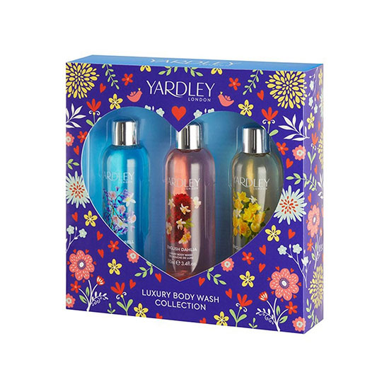 Yardley Body Wash Trio Freesia Dahlia Bluebell
