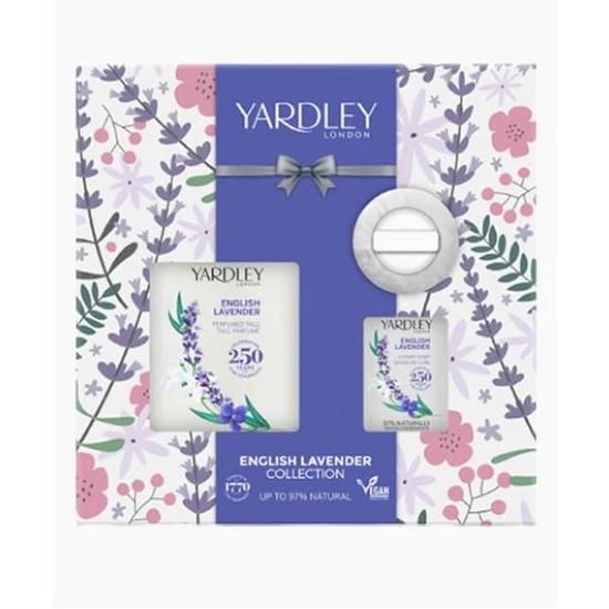 Yardley English Lavender Collection Perfumed Talc & Luxury Soap Gift Set