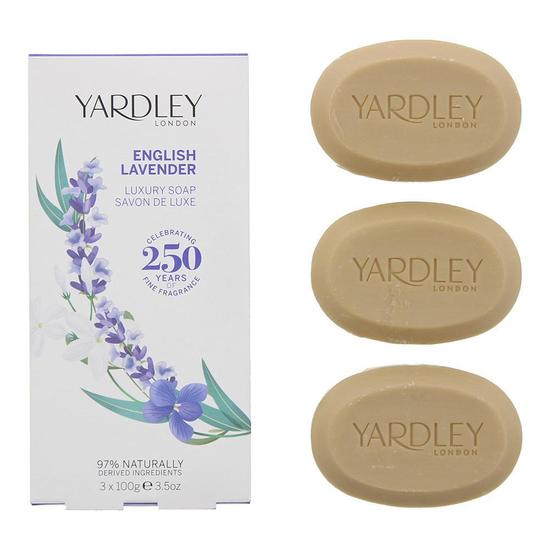 Yardley English Lavender Luxury Soap 100g x 3 For Her Body Care Women 100 g