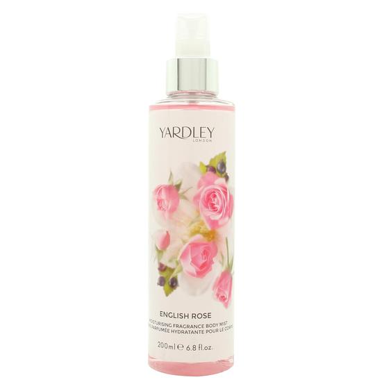 Yardley English Rose Fragrance Mist Spray 200ml