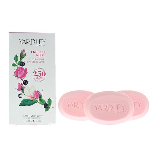 Yardley English Rose Luxury Soap 3 x 100g For Her 100 g