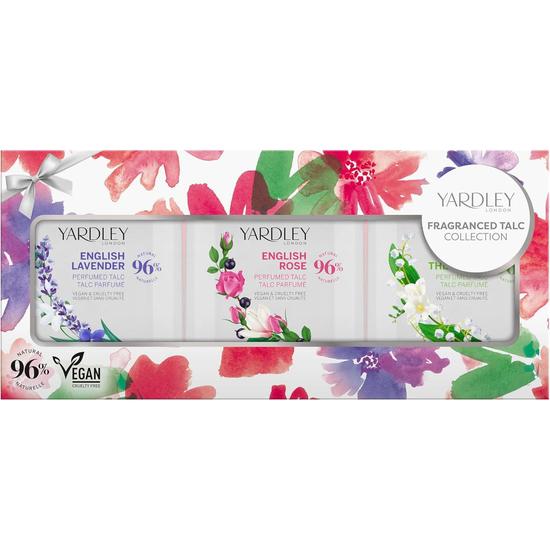 Yardley Floral Fragranced Mini Body Powder Collection Gift Set 50g