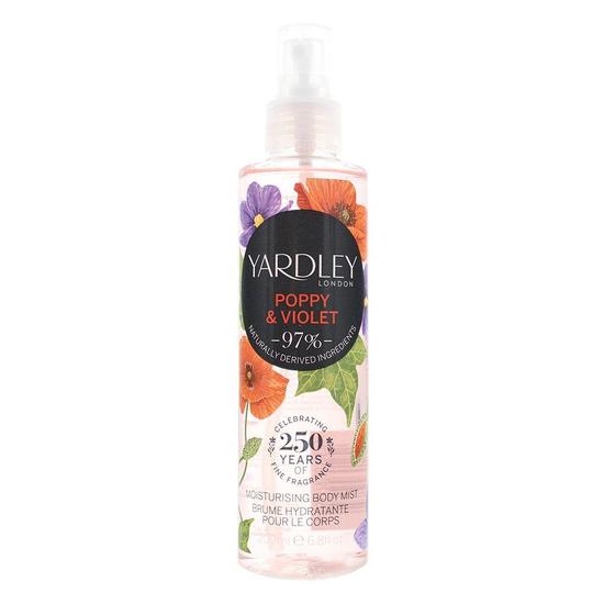 Yardley Poppy & Violet Moisturising Body Mist