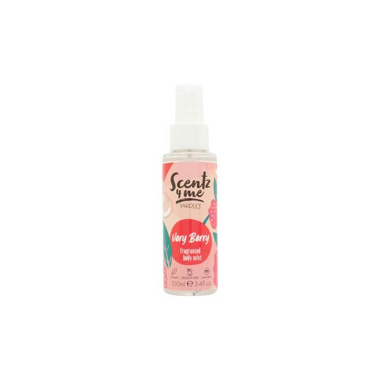 Yardley Scentz 4 Me Fragranced Body Mist Spray Very Berry