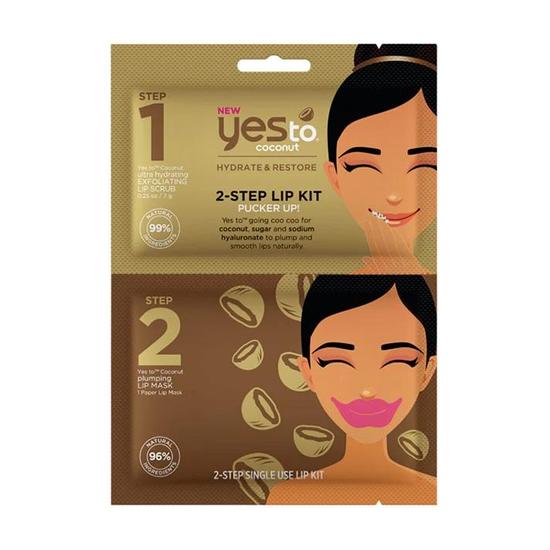 Yes To Coconut 2 Step Lip Kit Pucker Up