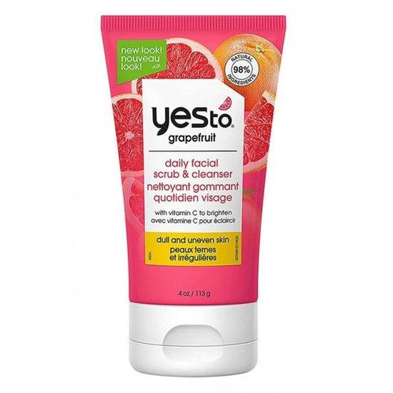 Yes To Grapefruit Daily Facial Scrub Vitamin C GlowBoost Dull Or Uneven Skin 113g