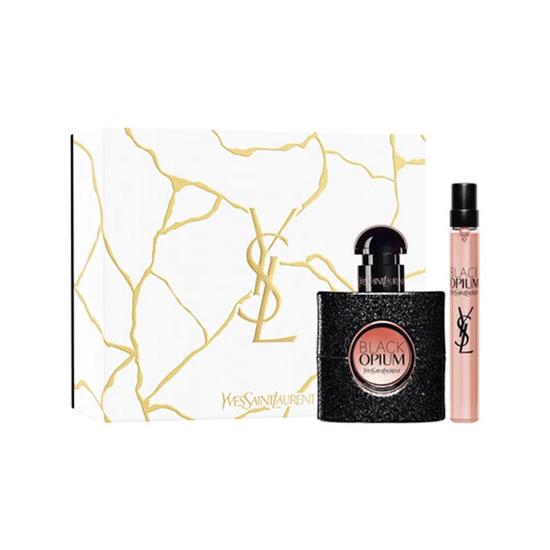 Yves Saint Laurent Black Opium Eau De Parfum women's Gift Set Spray + 10ml Edp