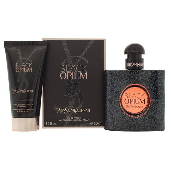 Yves Saint Laurent Black Opium Gift Set 50ml Eau De Parfum + 50ml Body Lotion