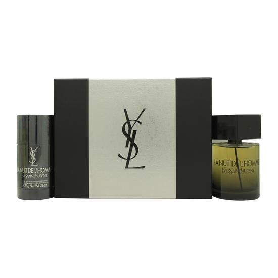 Yves Saint Laurent La Nuit De L'Homme Gift Set 100ml Eau De Toilette + 75ml Deodorant Spray