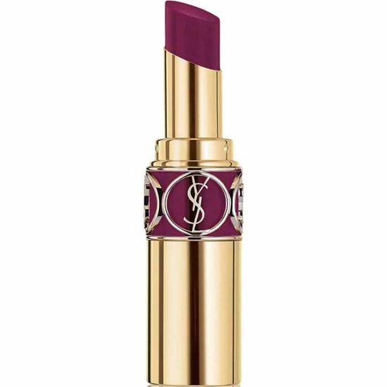 Yves Saint Laurent Rouge Volupte Shine Lipstick Balm Sparkle Edition 106 Plum Ruban