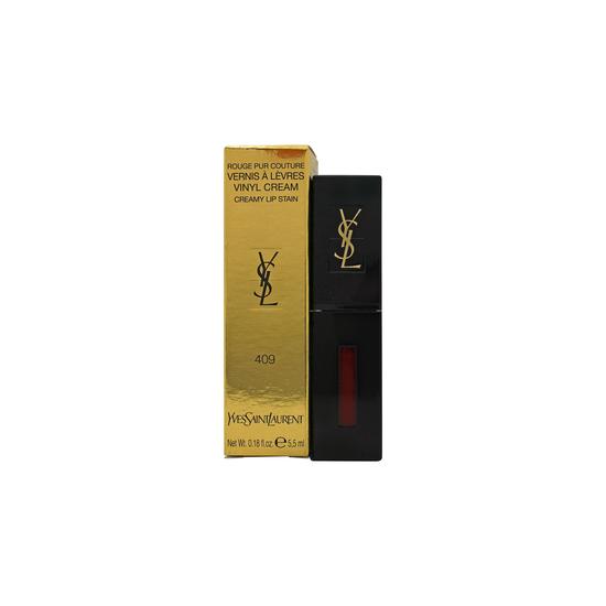 Yves Saint Laurent Vernis A Levres Vinyl Cream Liquid Lipstick 409 Burgundy Vibes
