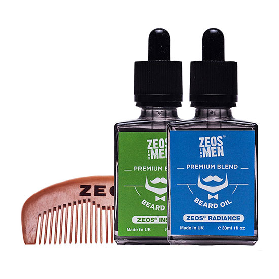 Zeos For Men Premium Blend Beard Lover Gift Set