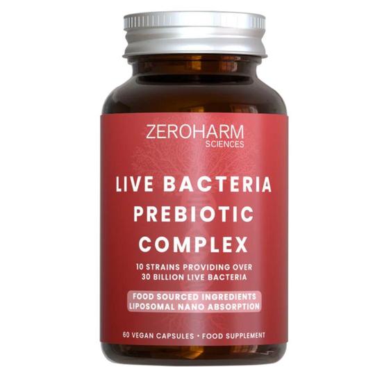 ZeroHarm Liposomal Live Bacteria Prebiotic Complex Capsules