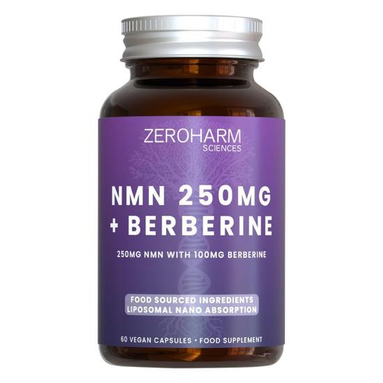 ZeroHarm Liposomal NMN 250mg + Berberine Capsules 60 Capsules