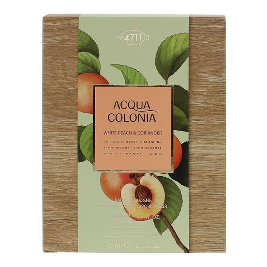 4711 Acqua Colonia White Peach & Coriander Gift Set 50ml Eau De Cologne + 75ml Shower Gel