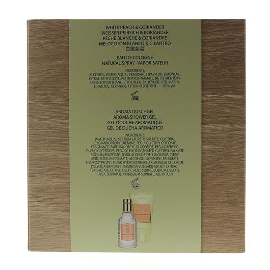 4711 Acqua Colonia White Peach & Coriander Gift Set: Eau De Cologne 50ml Shower Gel 75ml 2 Piece
