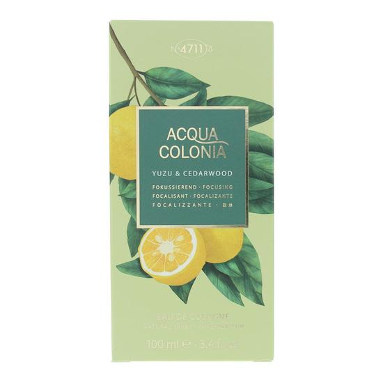 4711 Acqua Colonia Yuzu & Cedarwood Eau De Cologne 100ml