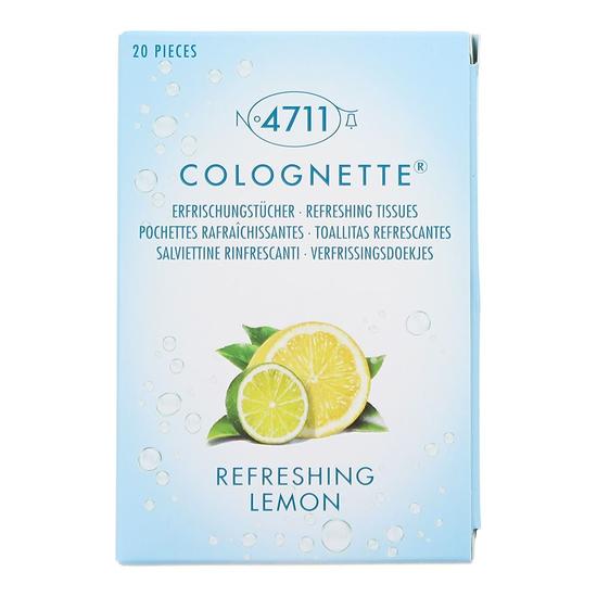 4711 Colognette Refreshing Lemon Tissues 20 Pieces