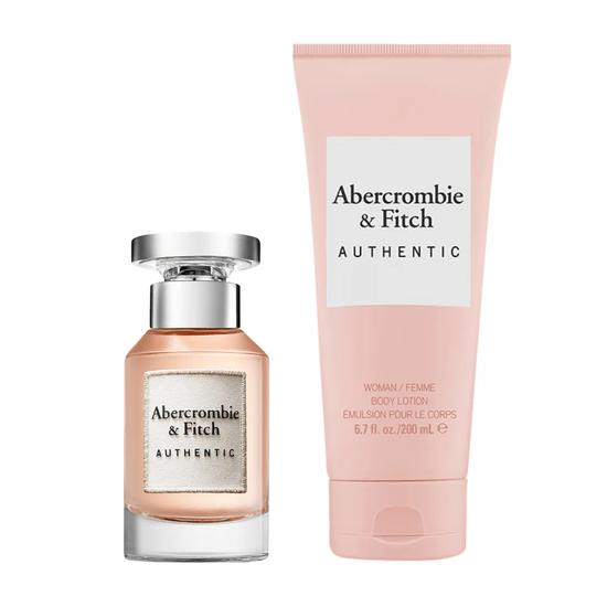 Abercrombie & Fitch Authentic Woman Women's Perfume Gift Set 50ml Eau De Parfum + 200ml Body Wash
