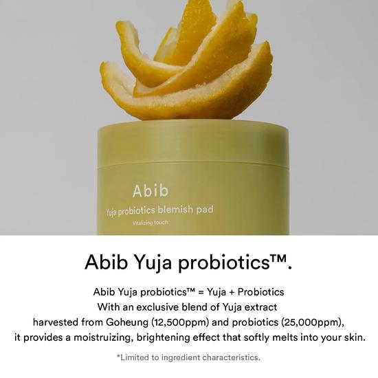 Abib Yuja Probiotics Blemish Pad Vitalizing Touch 60 pads