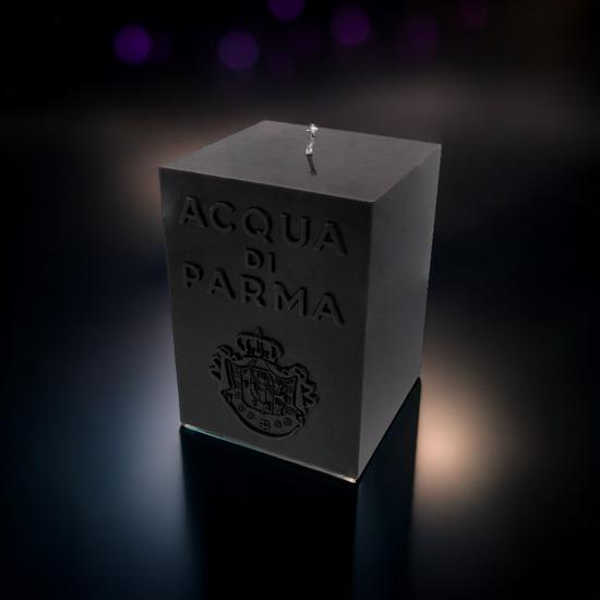 Acqua Di Parma Large Cube Candle Black Amber 1KG