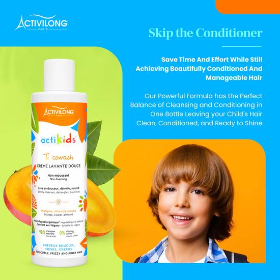 Activilong Non Foaming Cowash With Mango & Sweet Almond For Kids 240ml