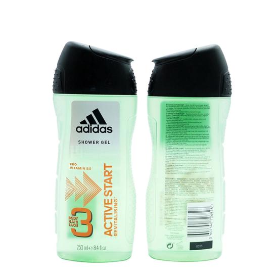 Adidas 3 Active Start Revitalising Shower Gel 250ml