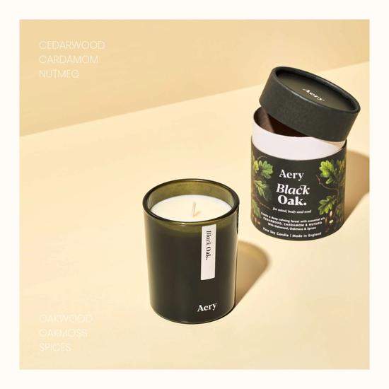 Aery Living Botanical Black Oak Candle 200g