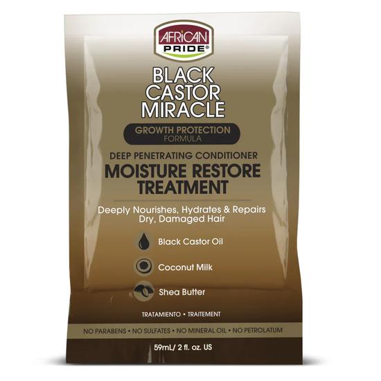 African Pride Black Castor Growth Protection Moisture Restore Treatment 56 g